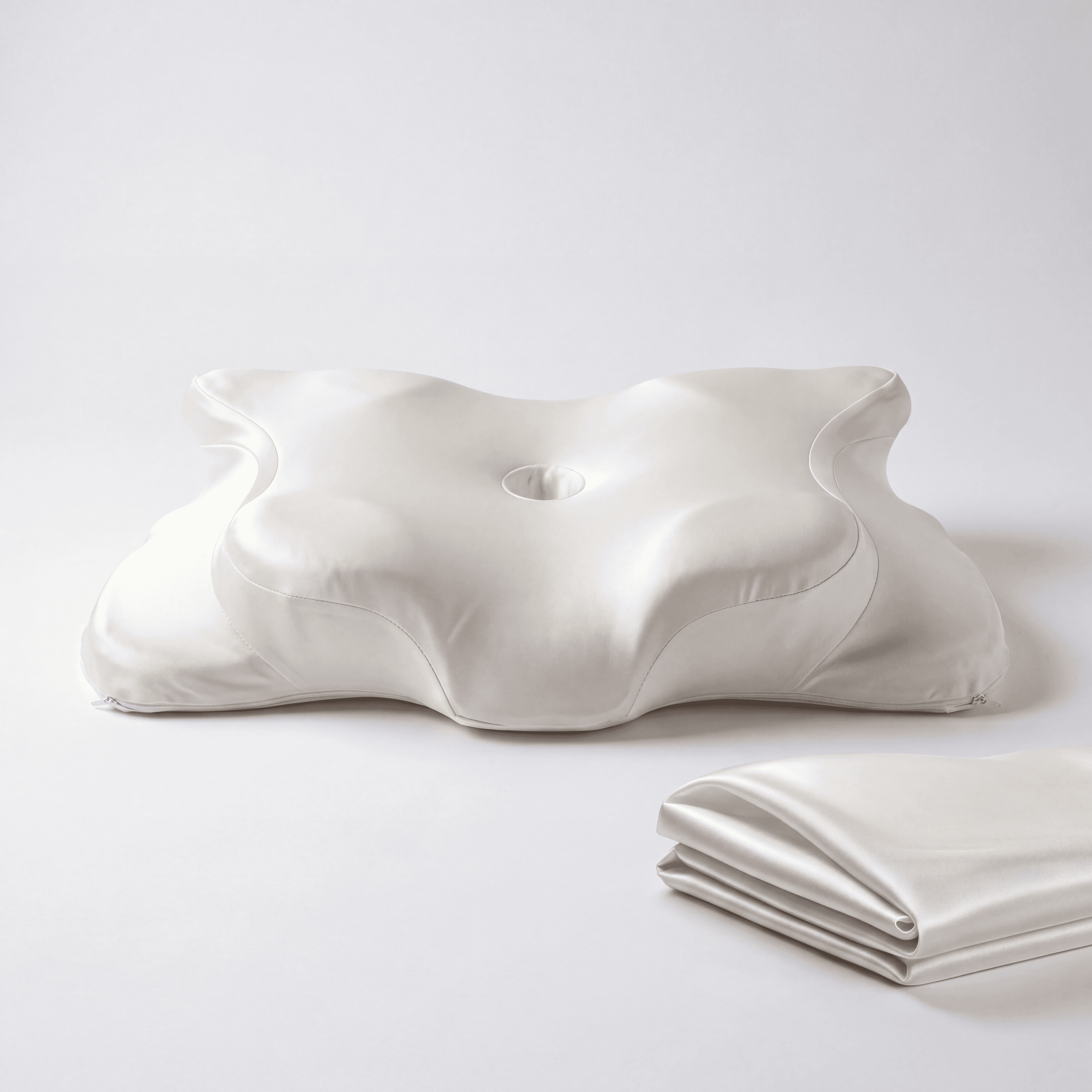 Ergonomic Pillow Silk Cover